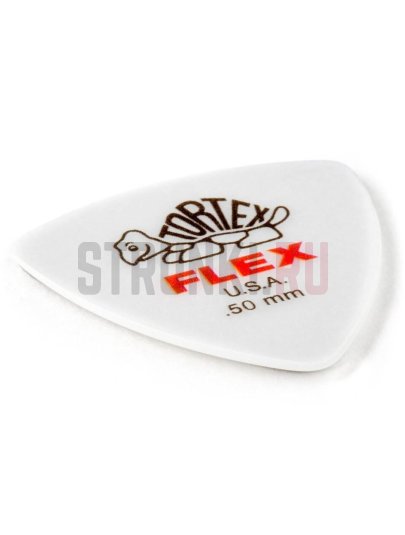 Набор медиаторов Dunlop 456P.50 Tortex Flex, треугольные, 0.50 мм, 6 шт.