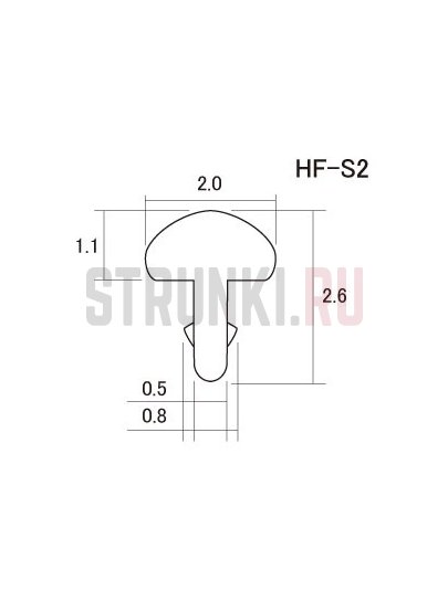 Ладовая пластина нейзильбер, 50 см (ш. 2.4 мм, в. 1.4 мм), Medium Standard, Hosco HF-M1, 30 шт