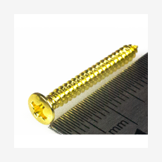 Саморез для гитарных и басовых бриджей HOSCO TS-02G (3 х 25 мм), золото