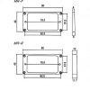 Комплект плоских черных рамок для хамбакеров HOSCO MR-FB +  HOSCO MR-RB картинка 1