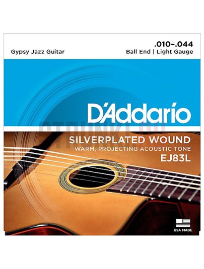 Струны для акустической гитары D'Addario EJ83L Gypsy Jazz 10-44