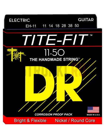 Струны для электрогитары DR Tite-Fit EH-11 11-50