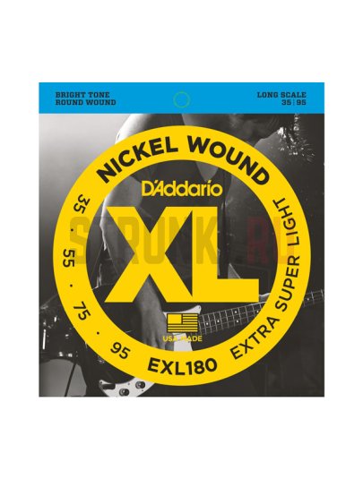 Струны для бас-гитары D'Addario EXL180 35-95