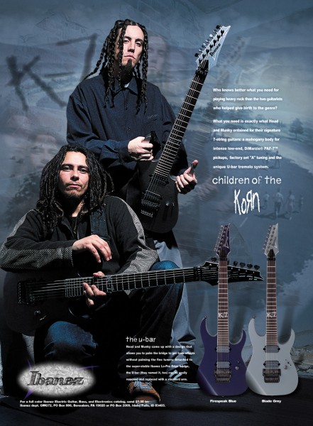 Korn и их гитары Ibanez
